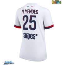 Paris Saint-Germain Nuno Mendes #25 Bortedrakt Dame 2025-26 Kortermet